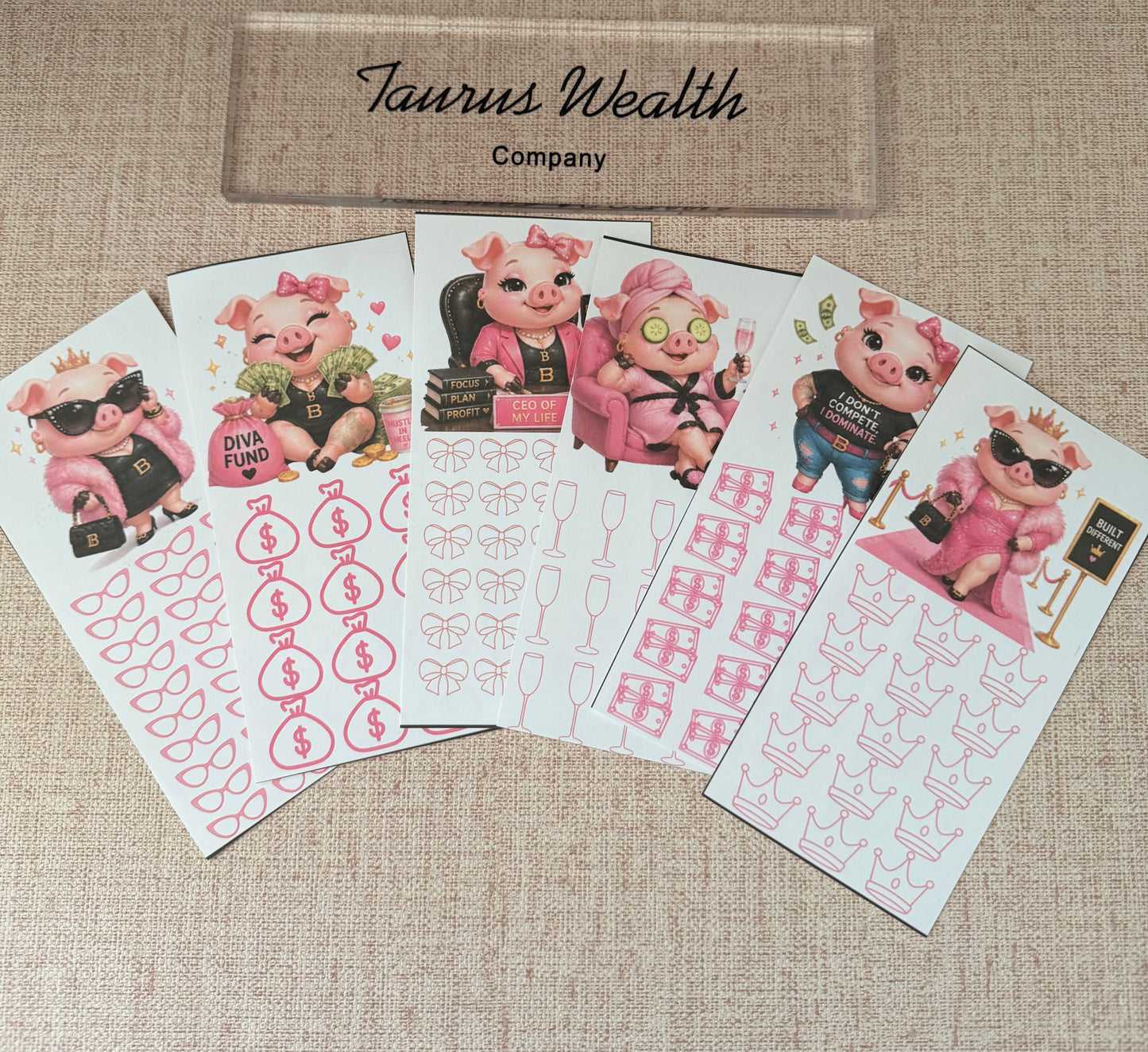 Diva Pig A6 Savings Challenge 6 pack