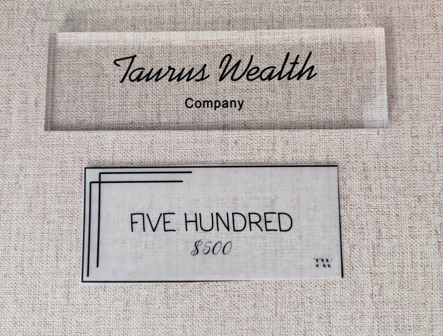Vellum Cash Placement Inserts