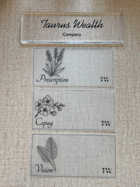 Vellum Personalized Plants A6 Inserts