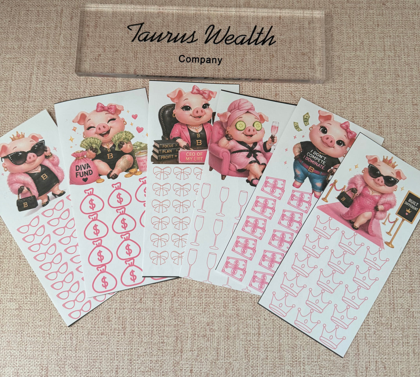 Diva Pig A6 Savings Challenge 6 pack
