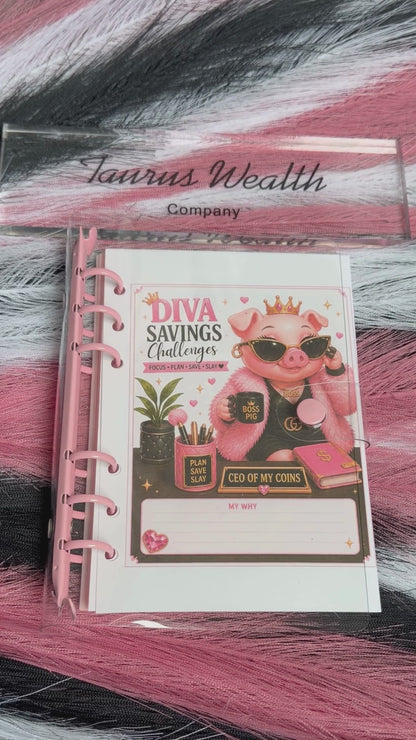 Diva Pig A6 Savings Challenge 6 pack